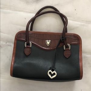Brighton Mini Top Handle Brown and Black Bag